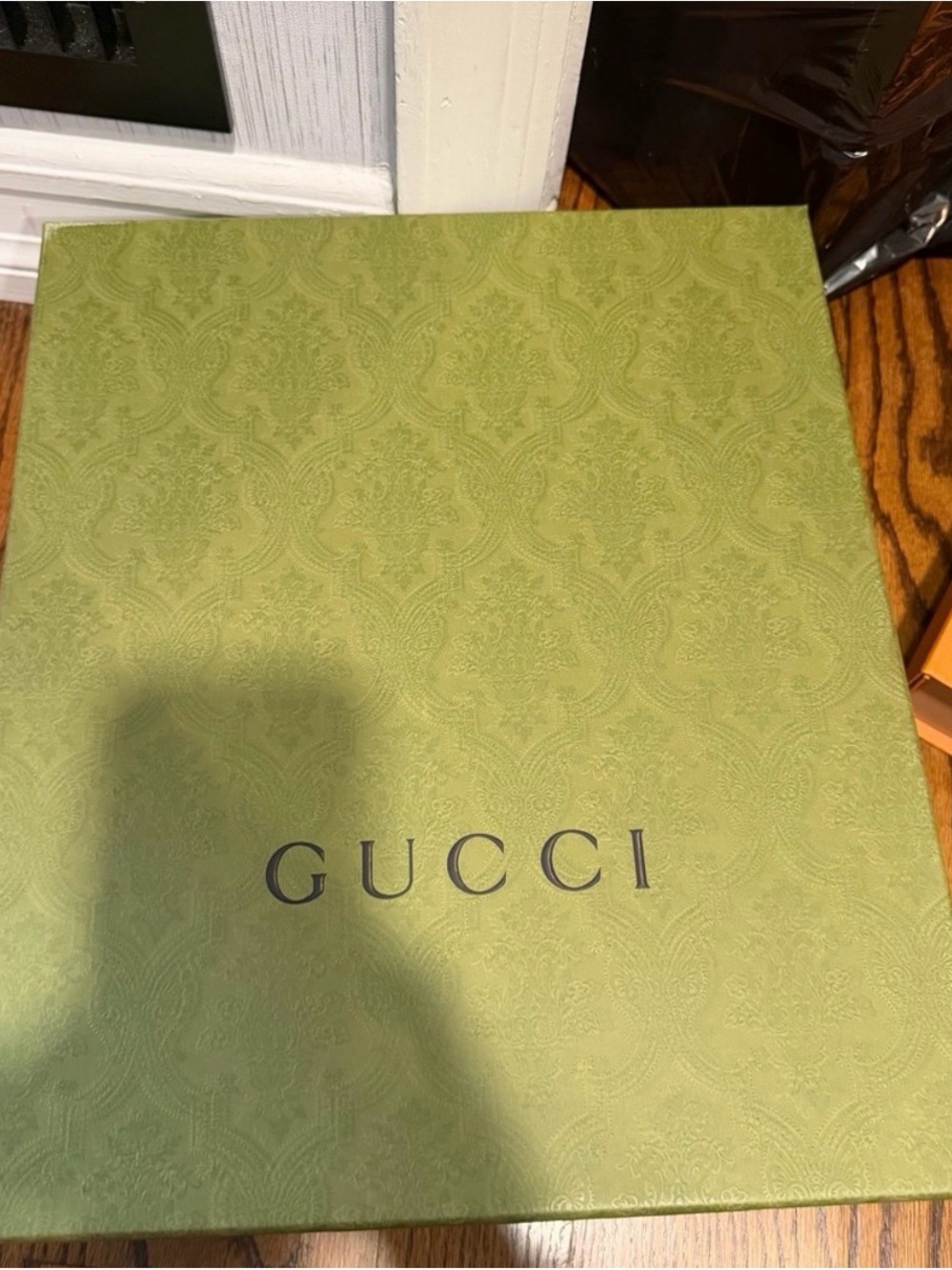Gucci Olive Green Embossed Decorative Box
